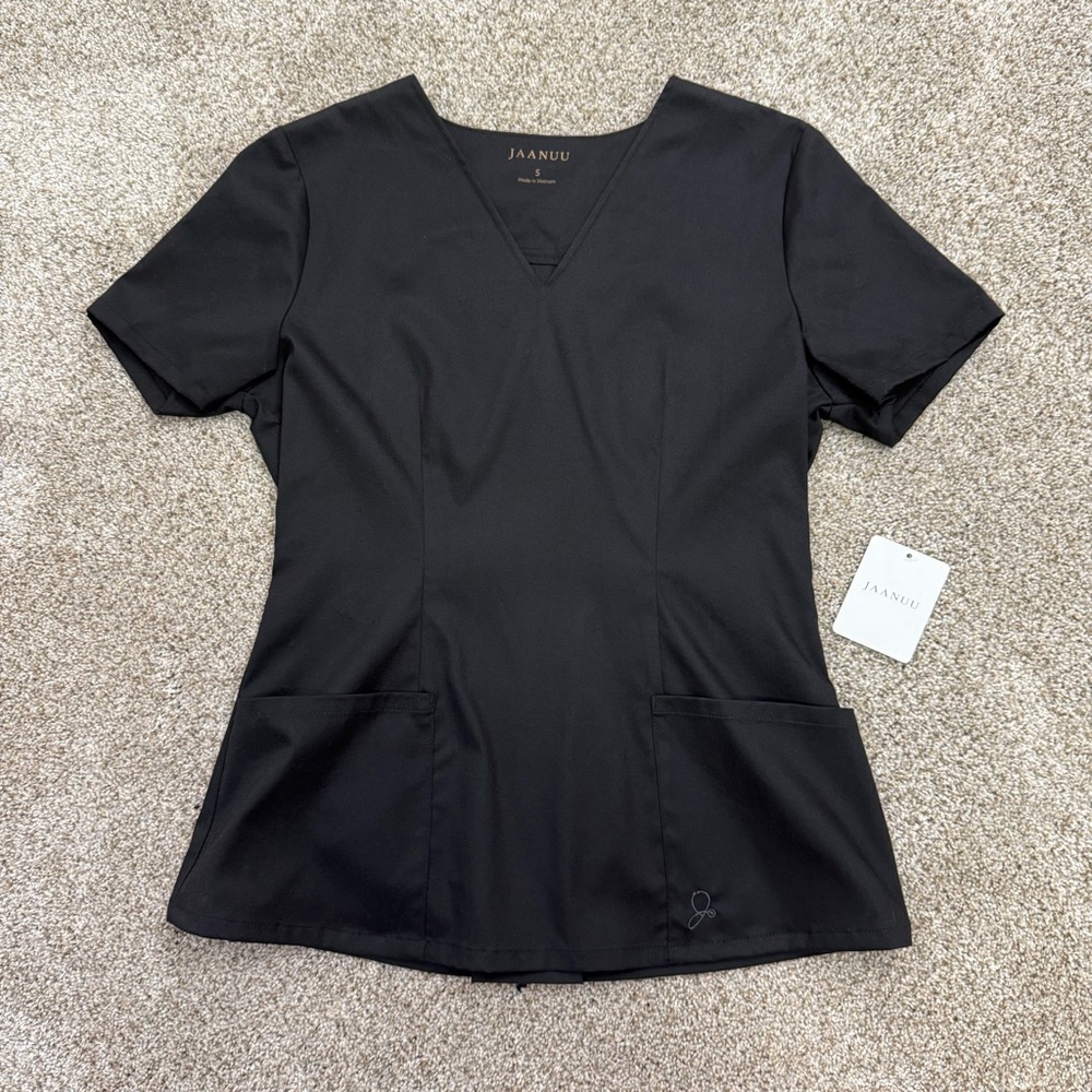 Jaanuu Zip Back Contour Scrub Top